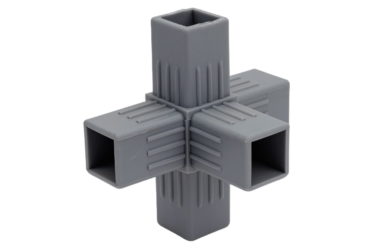 Пластиковый соединитель для трубы ПилотПро 25х25 мм, 5-пал., смежн ...