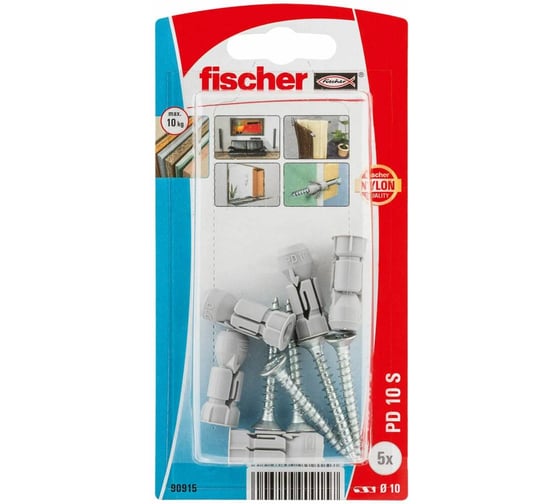 Дюбель с шурупом fischer PD 10 S K 90915 1