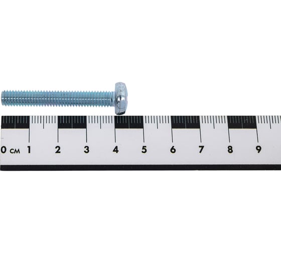 Винт DIN 7985 КостИнСтрой М6x40 с полукруглой головкой, цинк 200 шт. 34130