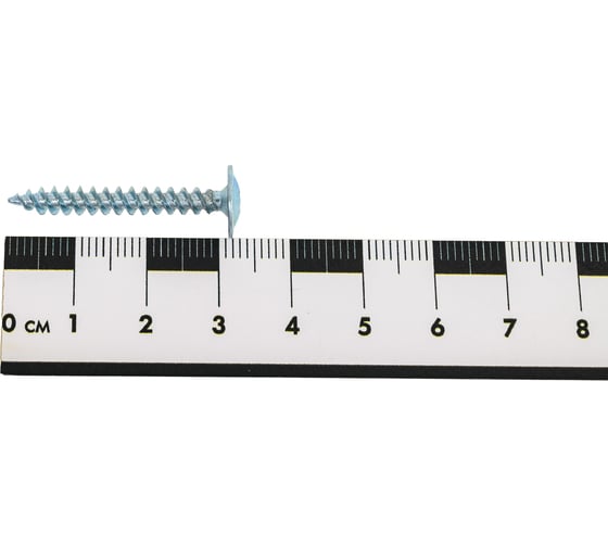 Саморез с прессшайбой КостИнСтрой 4,2x32 острый, цинк 500 шт. 17657