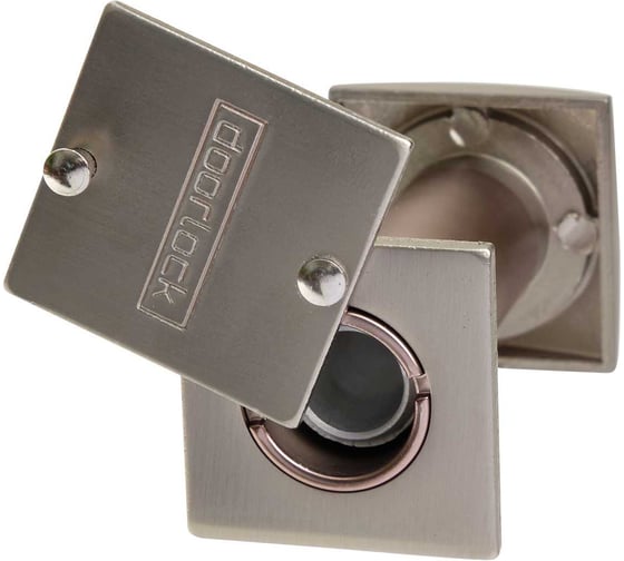 Глазок DOORLOCK DL VA16S/50-85mm/180 MBSN матовый никель, квадратный 74221