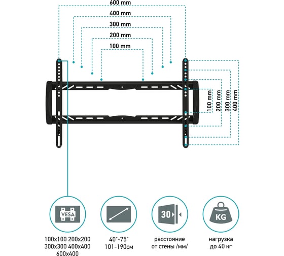 Кронштейн Unico Metall UCM-7500B 221410
