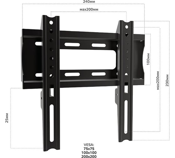 Фиксированный подвес для телевизоров HARPER 1742 H00001657