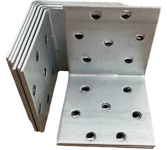 Крепежный равносторонний уголок 23 Болта 60x60x40 ОЦ, 10 шт. B93060040233799
