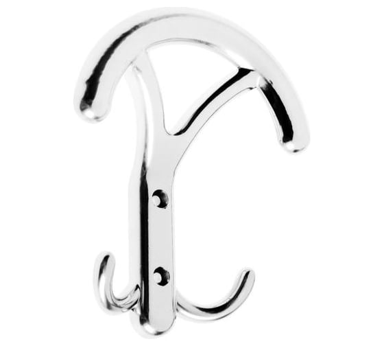 Крючок-вешалка TUNDRA №20 цвет хром, 1 шт. 5299390 1