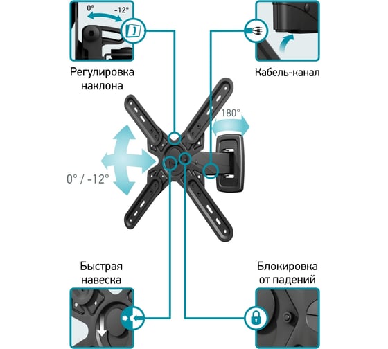 Кронштейн Unico Metall UCM-6603B 220925