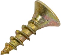 Саморез универсал., КостИнСтрой 3,0x12 потайн. гол., шлиц PZ, острый, желт. цинк (2000шт) 16082