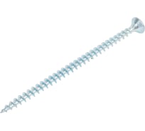 Саморез универсал., КостИнСтрой 4,0x70 потайн. гол., шлиц PZ, острый, белый цинк (250шт) 16193