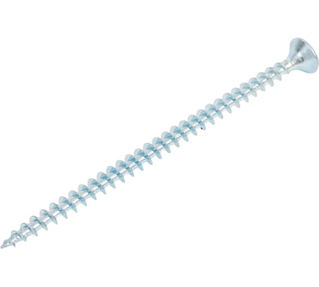 Саморез универсал., КостИнСтрой 4,0x70 потайн. гол., шлиц PZ, острый, белый цинк (250шт) 16193
