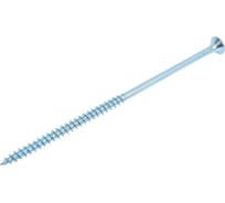 Саморез универсал., КостИнСтрой 6,0x140 потайн. гол., шлиц PZ, острый, белый цинк (50шт) 16356