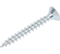 Саморез универсал., КостИнСтрой 5,0x40 потайн. гол., шлиц PZ, острый, белый цинк (400шт) 16253