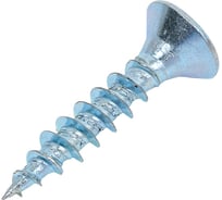 Саморез универсал., КостИнСтрой 4,0x20 потайн. гол., шлиц PZ, острый, белый цинк (1000шт) 16161