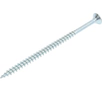 Саморез универсал., КостИнСтрой 4,5x80 потайн. гол., шлиц PZ, острый, белый цинк (150шт) 33297