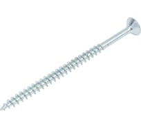 Саморез универсал., КостИнСтрой 5,0x80 потайн. гол., шлиц PZ, острый, белый цинк (150шт) 16269