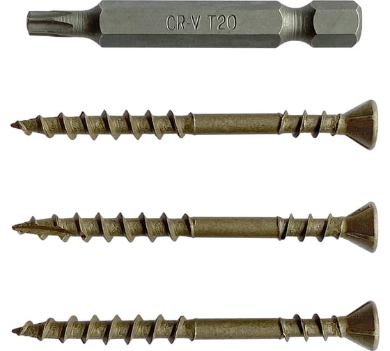 Саморезы с антикоррозийным покрытием для монтажа террас и фасадов Camo PREMIUM DECKING SCREW PROTECH 41х4.2 мм, C4, T20, 1750 шт. 0368109
