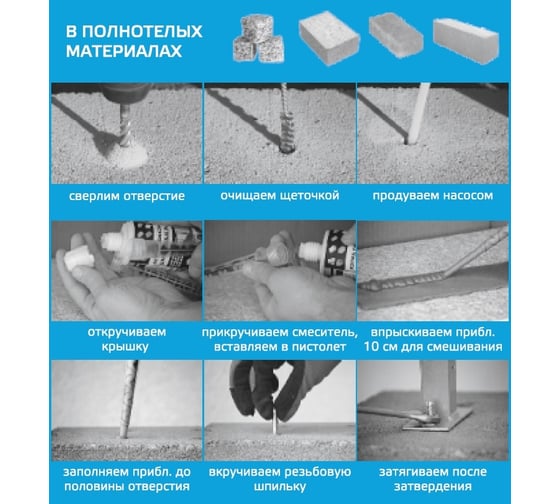 Rusconnect Химический анкер CA - POLY 300 Полиэфирная (полиэстровая) смола 618926