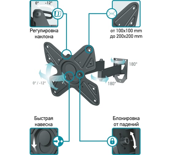 Кронштейн Unico Metall UCM-4924B 220895