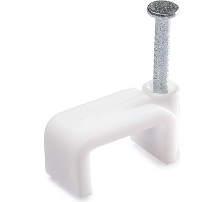 Плоская скоба для крепления кабеля АБК-СИЛА СПП-5, 50 шт. 1702202