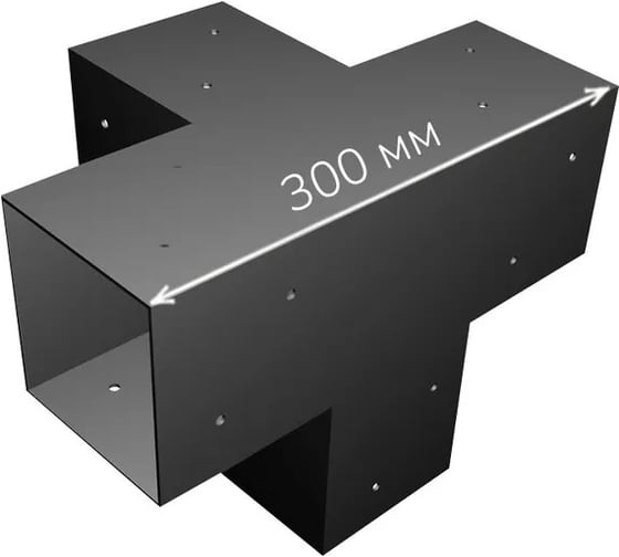 Коннектор под брус 100x100 четверной ООО "Феррум-Л" сталь 2мм Ф-КДБ-Ч-207