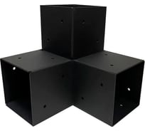 Коннектор под брус 100x100 угловой ООО "Феррум-Л" сталь 2 мм Ф-КДБ-У-184