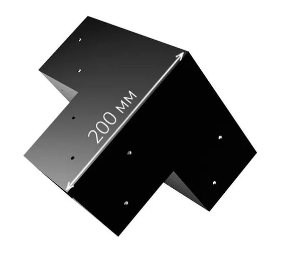 Коннектор под брус 100x100 угловой ООО "Феррум-Л" сталь 2 мм Ф-КДБ-У-184