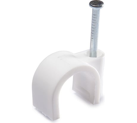 Круглая скоба для крепления кабеля АБК-СИЛА СПК- 7, 50 шт. 1702104