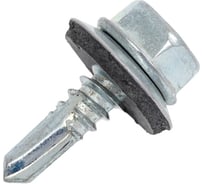 Саморез КРС Госкреп белый цинк 6,3x19 (100 шт) (тк=16) 9990121518