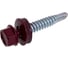 Саморез КРС Госкреп RAL3005 6,3x38 (50 шт.) (тк=16) 14-0022199 3