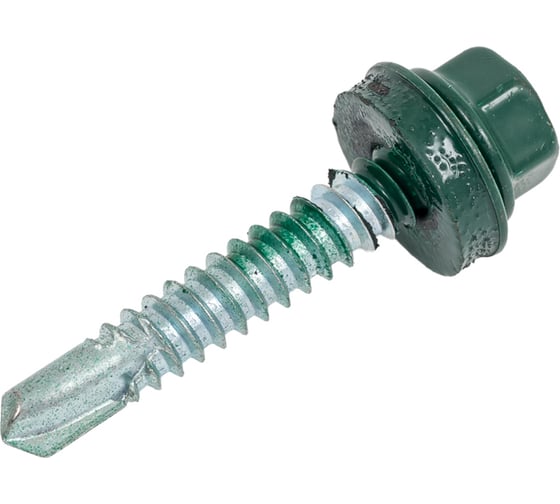 Саморез КРС Госкреп RAL6005 6,3x38 (50 шт.) (тк=16) 14-0022211 1