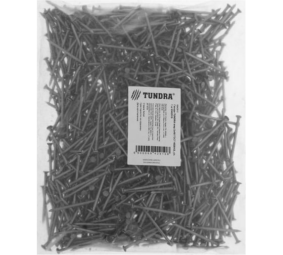 Гвозди ТУНДРА Krep 2х40, ГОСТ 4028-63, уп. 1 кг 6942910