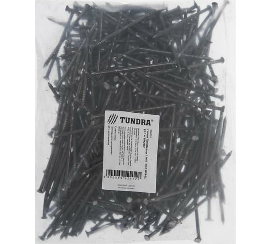 Гвозди ТУНДРА Krep 2.5х60, ГОСТ 4028-63, уп. 1 кг 6942912