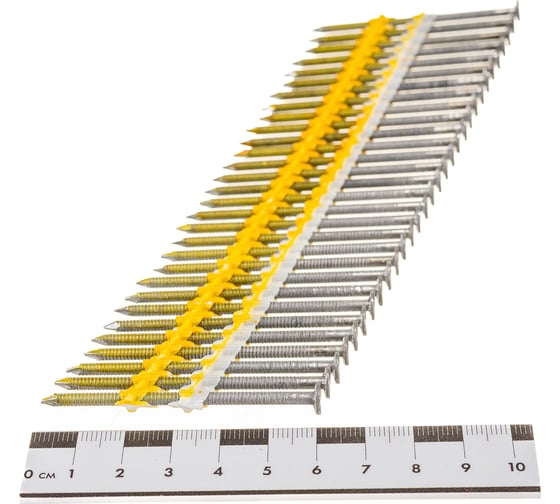 Реечные гвозди Pegas pneumatic 21, кольцевая накатка 2.8x60 мм, уп. 4500 шт. 1241