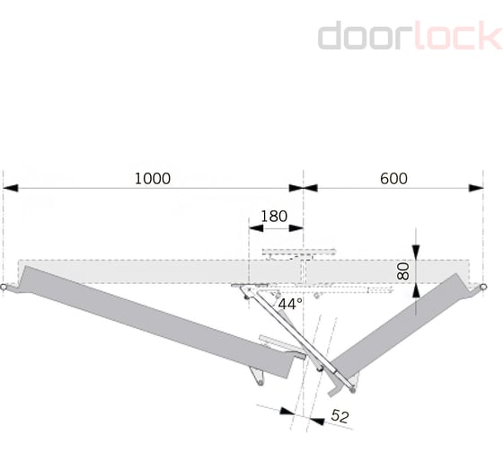 Синхронизатор закрывания Doorlock ECO SR-Basis для 2-х створчатой двери в комплекте с толкателем пассивной створки ECO MK A1681