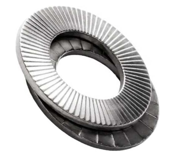Шайба стопорно-клиновая Море-Метизов Nord-lock парная, А4 DIN 25201, М24(39), 50 пар SHAY25201M24А450М