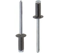 Тяговая заклепка ЦКИ Ал-Mg3.5/Ст, плоск., 3.2х10, RAL 9005 черный, BRALO, уп. 150 шт. 64410