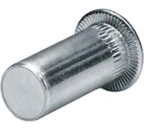 Заклепка-гайка ЦКИ М10, плоск., рифл., закрытая, Ст. Ц, REX, уп. 100 шт. 62009