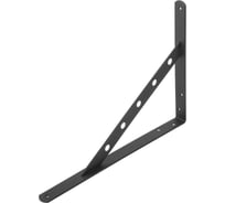 Уголок-кронштейн усиленный КУРС черный 200х150 мм 66104