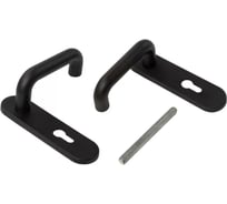 Ручки на планке для противопожарных дверей ELEMENTIS нейлон,черная ELM100FHMP