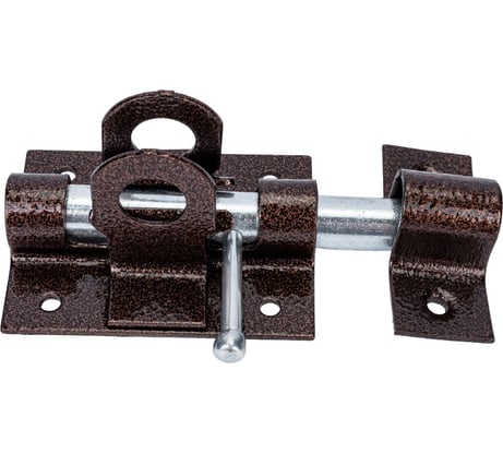 Накладной засов с проушинами Делга (медь; с круглым ригелем) Д1004