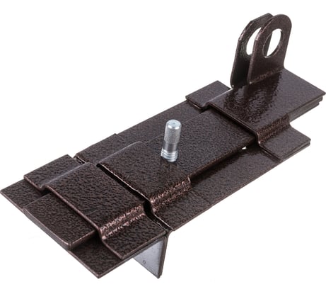 Накладной засов с проушиной Делга (медь; с плоским ригелем; 180 мм) Д817