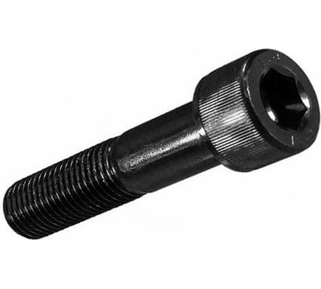 Высокопрочный винт с неполной резьбой, М6х70 мм, к.п. 12.9, DIN912, черный, 50 шт. 23 БОЛТА УТ000011525ф50