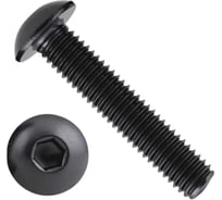 Винт черный 23 Болта, 3x6, ISO 7380, под шестигранник, к.п.10.9, 500 шт. 00-00004429ф500