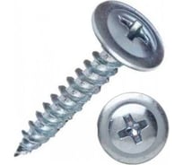 Саморез с прессшайбой ООО "Клинский метизный завод", острый, 4.2x25, белый цинк, коробка 1 кг СПШ0Ц004225-1