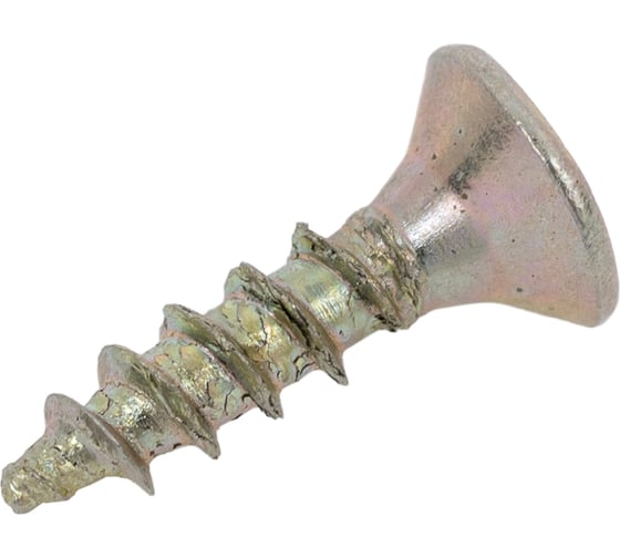 Саморез универсальный ЦММ желтый цинк, Pz, 2,5x10, 2000 шт 0Т-00009167 1