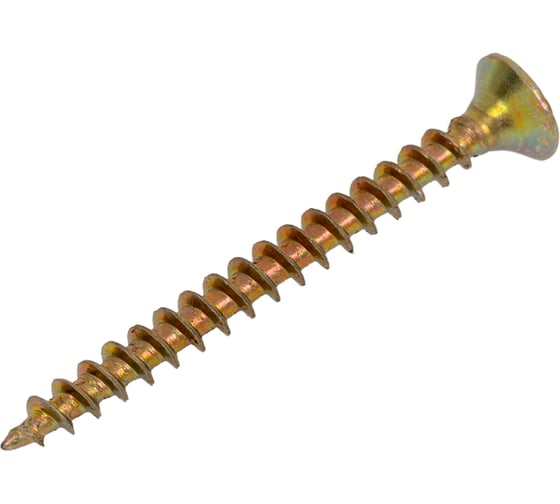 Саморез универсальный ЦММ желтый цинк, Pz, 4,0x40, 500 шт 0Т-00009197 1