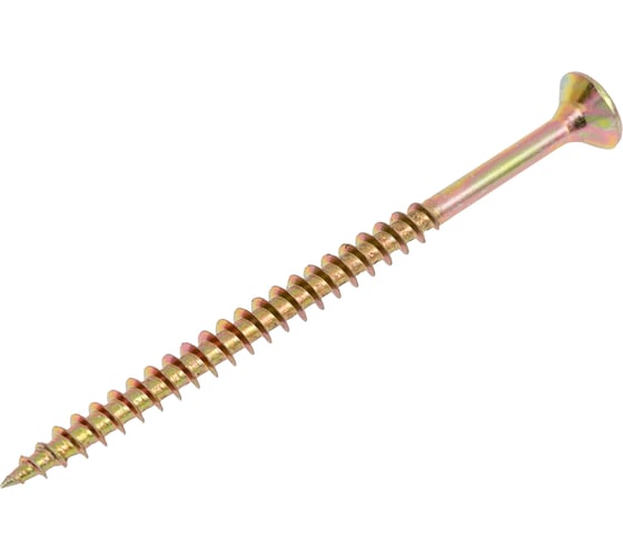 Саморез универсальный ЦММ желтый цинк, Pz, 4,5x70, 250 шт 0Т-00009224 1