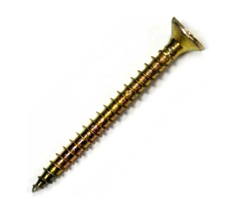 Саморез универсальный ЦММ желтый цинк, Pz, 4,5x80, 200 шт 0Т-00009225