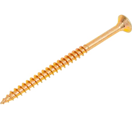 Саморез универсальный ЦММ желтый цинк, Pz, 6,0x90, 100 шт 0Т-00009253