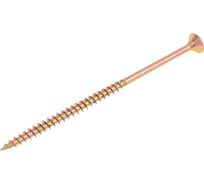 Саморез универсальный ЦММ желтый цинк, Pz, 5,0x100, 100 шт 0Т-00009240