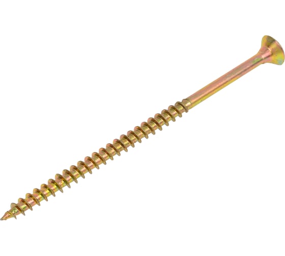 Саморез универсальный ЦММ желтый цинк, Pz, 5,0x90, 100 шт 0Т-00009239 1